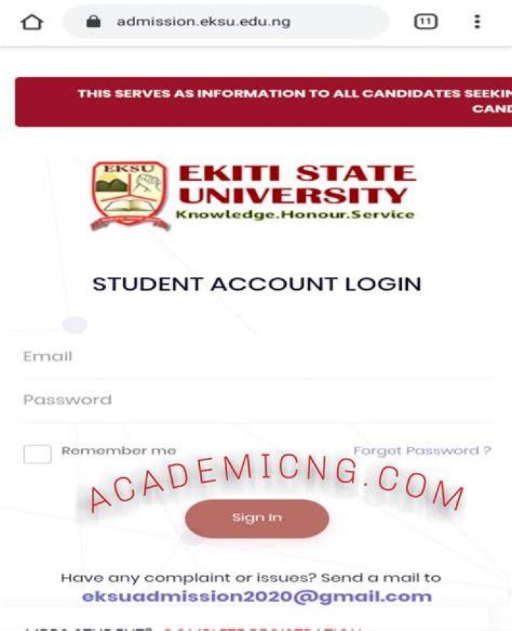 How can I check my eksu admission status?