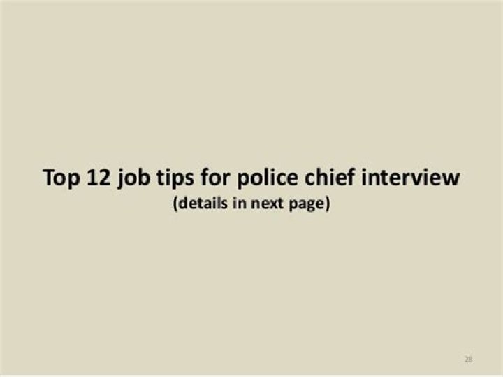 How do I prepare for a deputy chief interview?