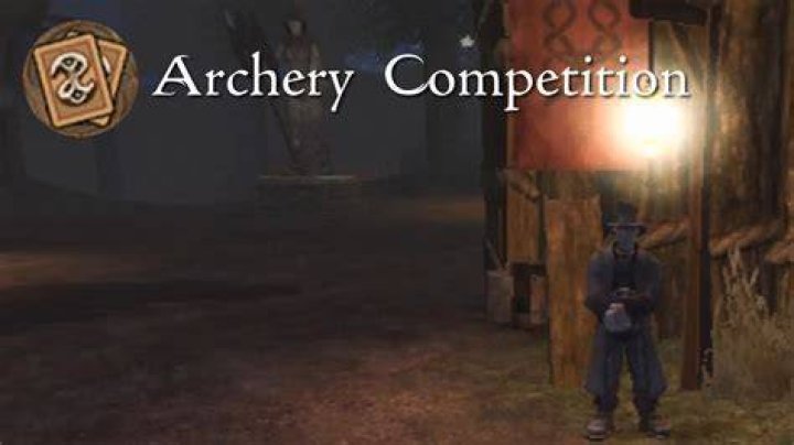 How do I start the archery competition in fable?