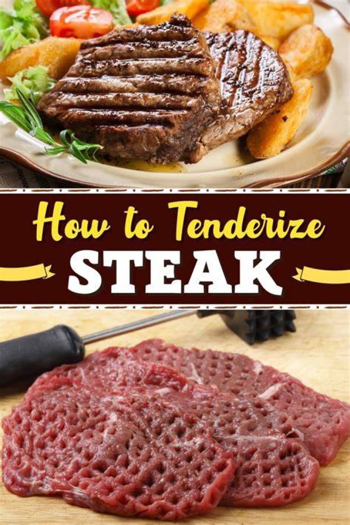 How do you tenderize steak with kiwi?