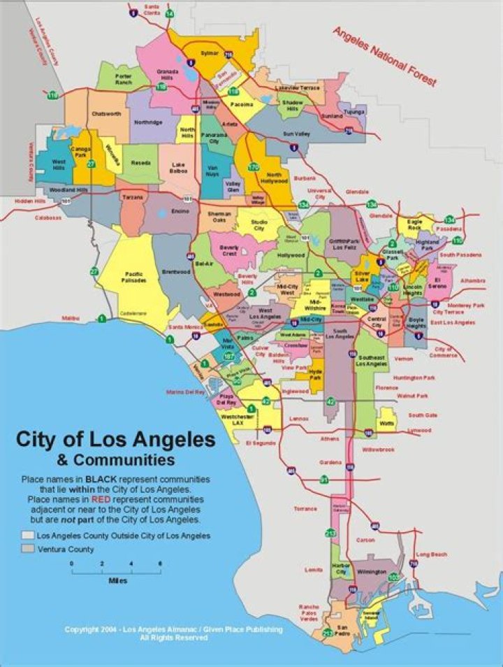How many cities are in Los Angeles City?