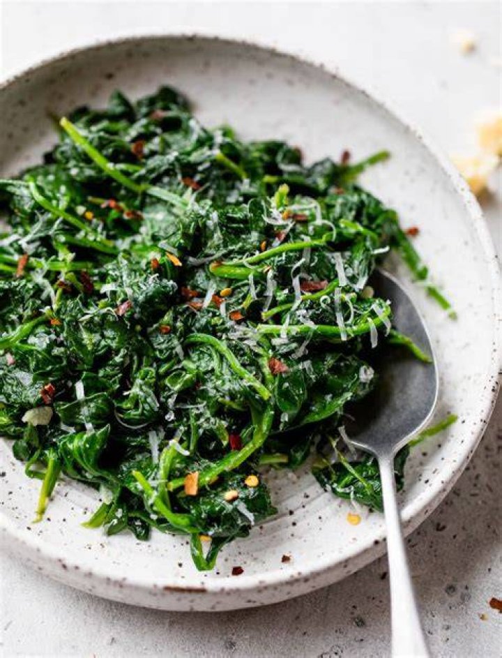 What goes best with spinach?