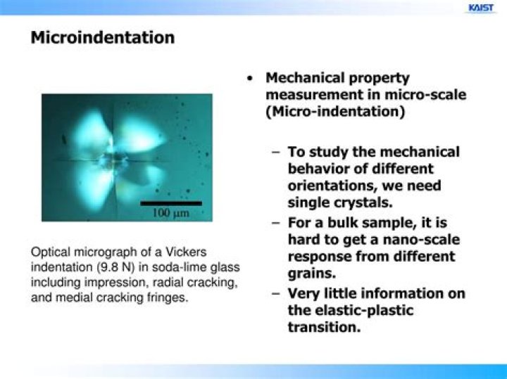 What is the principle of nanoindentation?